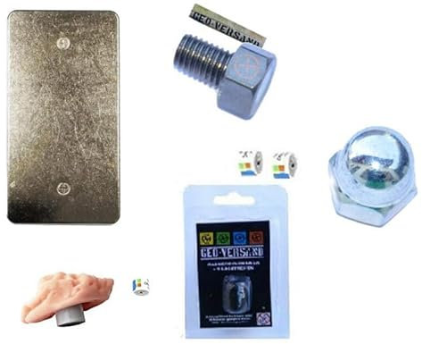 D5 Geocache Versteck Set + Logbücher Schraube Hutmutter Nano Stadt Magnetisch