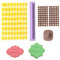172Pcs Conjunto de Sellos de Galletas Sellos de Galletas de Letra de Número de Alfabeto Sellos Dulces Palabras de Bricolaje Molde de Pastel de Mensaje Herramientas de Decor de Pasteles para Hornear