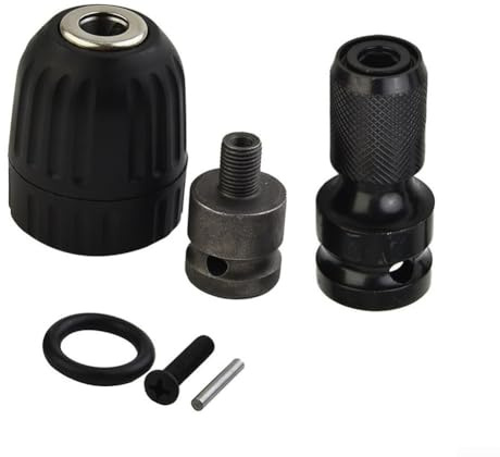Set di mandrini per trapano senza chiave, capacità 0,8-10 mm, mandrino a tenuta manuale da 3/8 con manicotto a molla adattatore per accessori per trapano elettrico