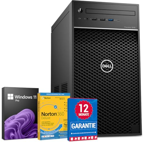 Dell Precision 3640 PC Computer Intel Core i7-10700K@ bis zu 5,1 GHz 32 GB 512 GB SSD mit Windows 11 Pro & GRATIS Bluetooth, WLAN & Antiviren-Software inkl. 12 Monate Garantie (Generalüberholt)
