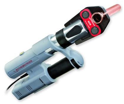 Rothenberger ROMAX AC ECO Basic Elektrohydraulische Pressmaschine ohne Pressbacken, 230V, Typ C, Netz | 15705 | Einpresswerkzeug für Rohre