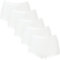 VIANIA! Damen-Taillenslip 5er-Pack Feinripp weiß Größe 48/50