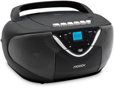 Metronic 477131 - Radio CD / MP3 cassette con Auxiliar, negro