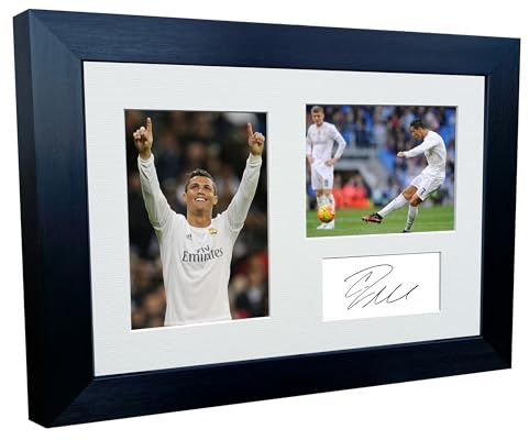 Autogrammkarte Christiano Ronaldo Real Madrid Foto Memorabilia A4