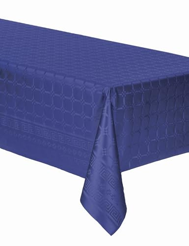 Nappe en rouleau papier damassé bleu marine 6 m