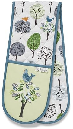 Cooksmart Forest Birds Double Oven Gloves