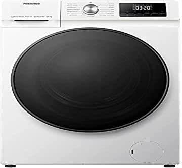 Hisense WDQA9014EVJM Lavasciuga 9 Kg, 1400 Rpm, 15 Programmi Automatici, Vapore, Motore Inverter, Standard Classe Efficienza Energetica D, Display LED, Programma Rapido