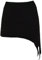 GURU SHOP Pixi Zipfelrock, Goa Top, Minirock, Yogarock- Schwarz, Damen, Baumwolle, Size:L