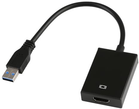 Wonvify Adattatore da USB a HDMI, Adattatore USB 3.0/2.0 a HDMI Cavo Multi-Display Video Converter, Supporta Mirroring e Modalità Espansione Adattatore Video Multi Display Compatibile con Windows7,8,1