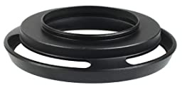 CS PRIORITY Paraluce universale in metallo nero ultra sottile cavo grandangolare per fotocamere DSL 46 49 52 55 58 62 67 mm accessori (62 mm)