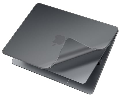 NPUOLS PP Suave Mate Funda para MacBook Air 13,6 Pulgadas M5 M4 M3 M2 2026 2025 2024 2022 Modelo A3449 A3240 A3113 A2681, Ligereza y Ajuste, Funda de Plástico + Cubierta TPU de Teclado UE, Negro Mate