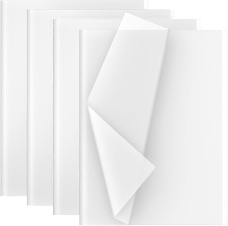 Artmaxx 60 Sheets Tissue Paper White 35 x 50 cm, Perfect for Crafting, Gift Wrapping, DIY Projects, Ideal for Party Decorations, Art and Paper Crafts, for Wrapping, Scrapbooking and More