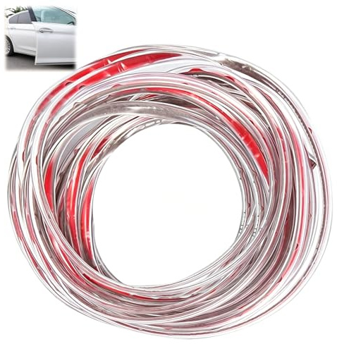 Protection Portiere Voiture, Bande en Silicone Souple 5M Car Edge Trim | Protections Bord Portière De Voiture Caoutchouc Anti-Collision Protéger pour la Plupart des modèles Transparent