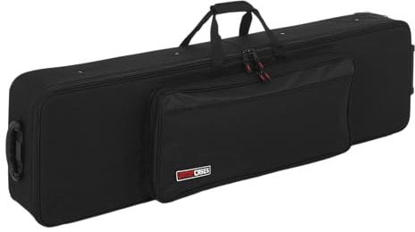 Gator Rigid EPS Foam Lightweight Case with Wheels for Slim 76 Note Keyboards