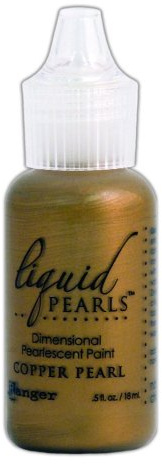 Ranger LPL-28109 Liquid Pearls Glue Paint, Copper, 0.5-Ounce