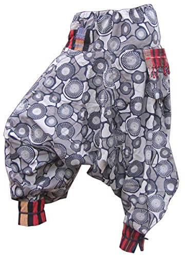 PANASIAM Aladin Pants Cotton STRG02, White, Unisize