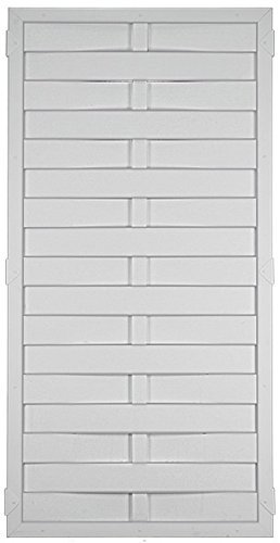 Kunststoff Lamellenzaun Nizza B90 x H180 cm weiß