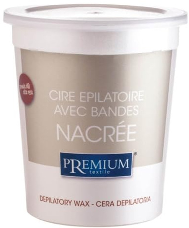 Cire chaude Nacree de qualité supérieure - 700 ml - Passe au micro-ondes