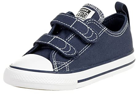 Converse Jungen Unisex Kinder Chuck Taylor Ct 2v Ox Canvas Hausschuhe, Blau (Athletic Navy/White 412), 22 EU