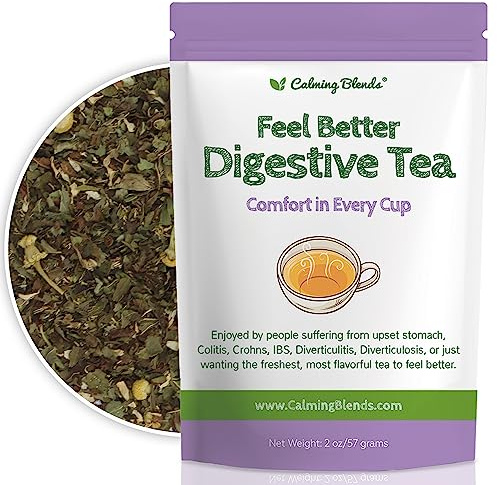 Calming Blends - Feel Better Digestive Tea - Loose Leaf Tea - Organic Herbal Teas