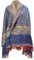 Winterschal aus reiner Yakwolle, weich, warm, handgefertigt, Hellblau, blau, Einheitsgröße