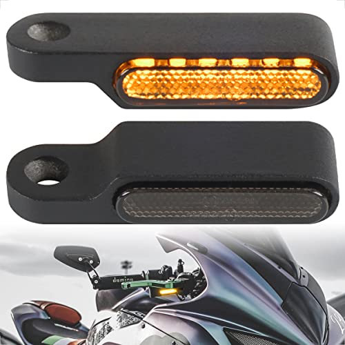 evermotor 6 LED Universal 12V 2 Stück E24 Mini Motorrad LED Blinker, Aluminiumlegierung im Feinguss IP67 Wasserdicht E geprüft