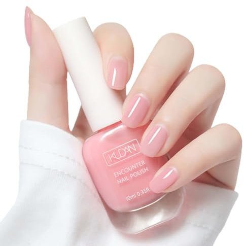 Vernis à ongles transparent, à séchage rapide, durable, respirant, pas besoin de cicatrisation, à la maison (11 rose clair) (rose pâle)