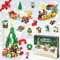 Adventskalender 2024 Weihnachts Bauklötze, KETIEE Weihnachtskalender Kinder 24 Tage Countdown Kalender Blind Box Santa und Rentier Bausteine Geschenk für Jungen Mädchen Erwachsene