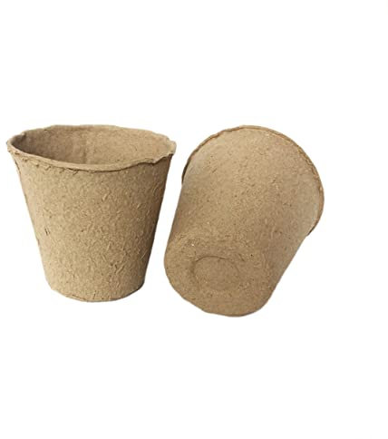 SUPVOX Lot de 20 Pots de Pépinière en Pâte à Papier Respirants Et Auto-absorbants Biodégradables