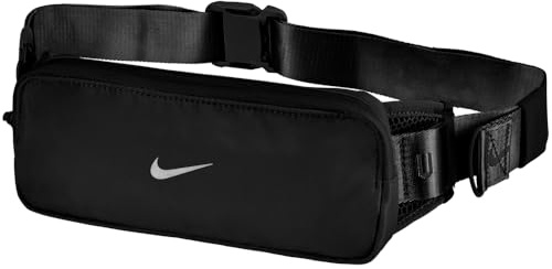 Nike Tempo Borsa in Vita Black/Black/Silver One Size