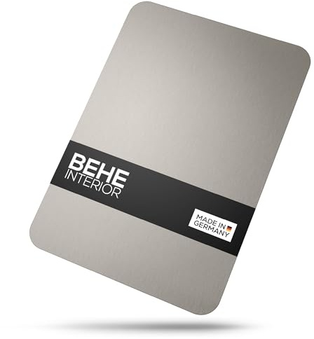 BEHE Schneidebrett Edelstahl - Made in Germany, Hygienisches Schneidebrett, cutting board, Rutschfest für die Küche, Lebensmittelecht, Antibakteriell & BPA Frei (1er Set 300x210)