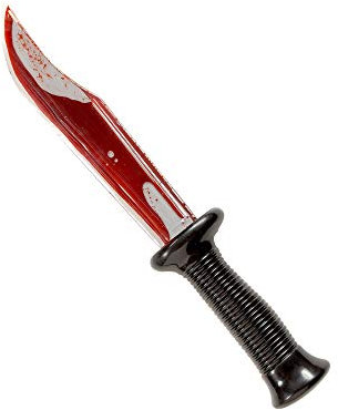 W WIDMANN MILANO Party Fashion Sanguinante Coltello Insanguinato con Sangue Liquido per Adulti, Rosso, Taglia Unica, 6695K