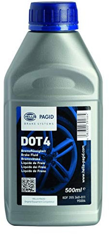 HELLA 8DF 355 360-011 Líquido de frenos 95004 - DOT 4 - Botella - 0, 5L, PUNTO 4