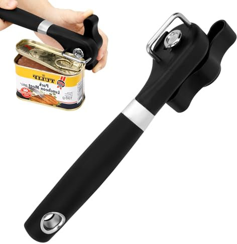 Dosenöffner Manuell, Sicherheits dosenöffner, Dosenöffner Ohne Scharfe Kanten, Mit Rutschfestem Griff, Sicherheits Dosenöffner Handheld, für Alle Arten von Lebensmitteln in Dosen