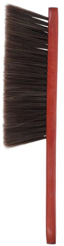 TOGEVAL Ergonomic Wooden Handle Dust Brush Soft Bristle Brush Heads Long Handle Broom for Fireplace Cleaning