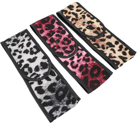 DECORNIJIA 3pièces Lot De Bandeaux Élastiques Pour Femme Accessoires Maquillage Design Unique Pour Bain Le Démaquillage Soins De Beauté Confortable Et Flexible Pour Ajustement Parfait