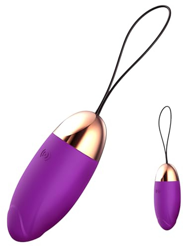 Ovetto Vibrante Donna Ninonly Vibratoreper Donna Professionale con 10 Modalità Vibratore Silenzioso,Impermeabile,Ricaricabile USB Vibratore Wireless per Coppia Toys Sessuali Viola