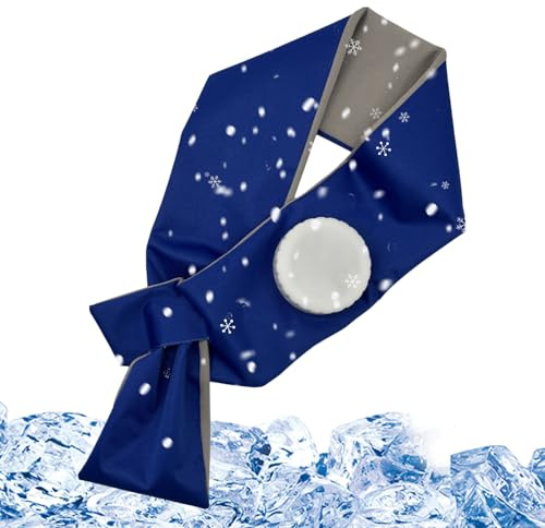 Paquete De Hielo Del Cuello - Envoltura De Cuello Enfriante | Enfriador De Cuelle | Pack De Hielo De Enfriamiento Deportivo. Toalla De Enfriamiento Instantánea Enfriador De Verano Para Ciclismo Al Air