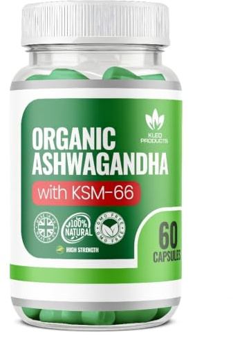 Ashwagandha KSM 66 Complex – High Strength Ashwagandha Capsules (2 Months Supply) 3000mg Enhanced with L-Tryptophan & Vitamin B6 – Ashwagandha Powder Vegan, UK Made