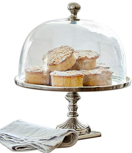 LOBERON Campana di vetro con piatto Mine, trasparente