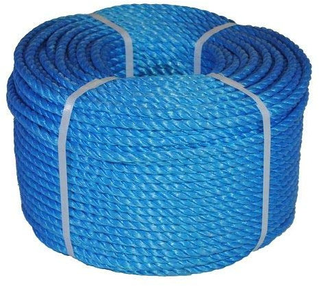 220M TRADE COILS EVERLASTO BLUE POLYPROPYLENE POLY ROPE 6MM 8MM 10MM 12MM 14MM (6MM)