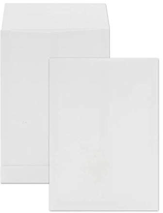Netuno 50 buste a sacco bianche con soffietto formato C4 229x 324 mm 120g buste a soffietto chiusura adesiva buste per spedizioni con fondo quadrato
