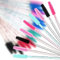 HKJHKJ Silicone Disposable Eyelash Brushes，50 PCS Multicolor Mascara Wands Reusable Spoolies Eyebrow Comb Lash Brush Disposable Makeup Brushes Silicone Eyelash Stick for Eyelash Extensions