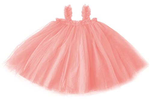 Ugitopi Bebis Flickor Tutu Prinsessklänning Ärmlös Tyll, 1-rosa, 24 M�nader