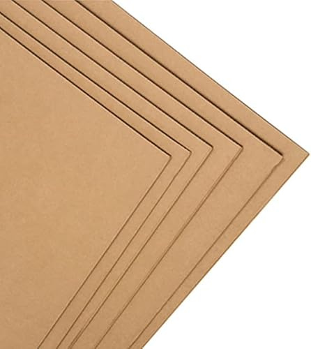 A4 Cardboard Sheets Dividers Corrugated for Packing, Mailing, Arts & Crafts. 3mm Thickness, A4 (210 x 297 mm) Kraft Board - Large Cardboard Sheets, Protective Boards - LEO Design (6)
