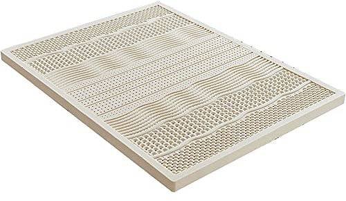 Matratze Aus 100% Naturlatex, Dicke, Weiche Matratzenauflage, Tragbar, Entlastet Den Druck, Matratzenbezug Aus Bio-Latex,5cm,150x200cm(59x79in)