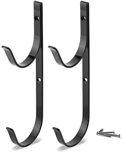 zalati Percha para poste de piscina, 2 piezas, soporte de aluminio, gancho para equipos para piscinas, jardines, garajes, granjas, accesorios de herramientas de desgaste
