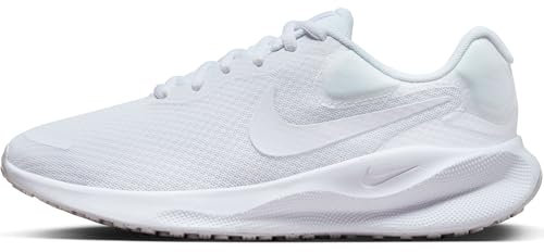 Nike Damen Revolution 7 White/White Sneaker, Weiß, 43 EU