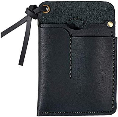 OVERTOYOU Portable Men Leather EDC Organizer Sheath Handmade Tool Pouch Holster for Case Bag Birthday Gift for Men Women Black/Bro