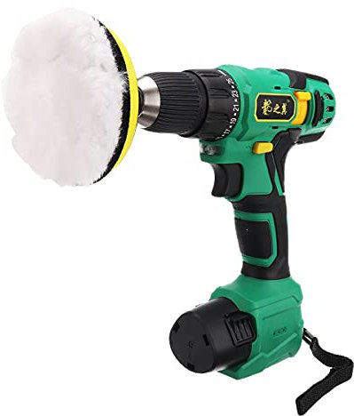 Lucidatrice per auto cordless 800W 3.5P Lucidatrice per auto Smerigliatrice elettrica 3500 RPM Lucidatrice con batteria e strumento di levigatura (2 batterie)